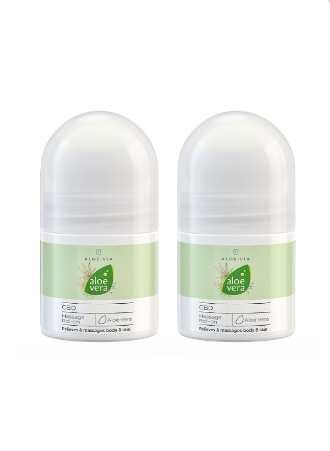 Aloe Vera CBD Massage Roll-On 2er Set